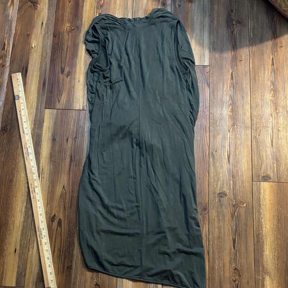 Athleta Faux Wrap knit sleeveless tank Dress Olive Green Small - Picture 7 of 7